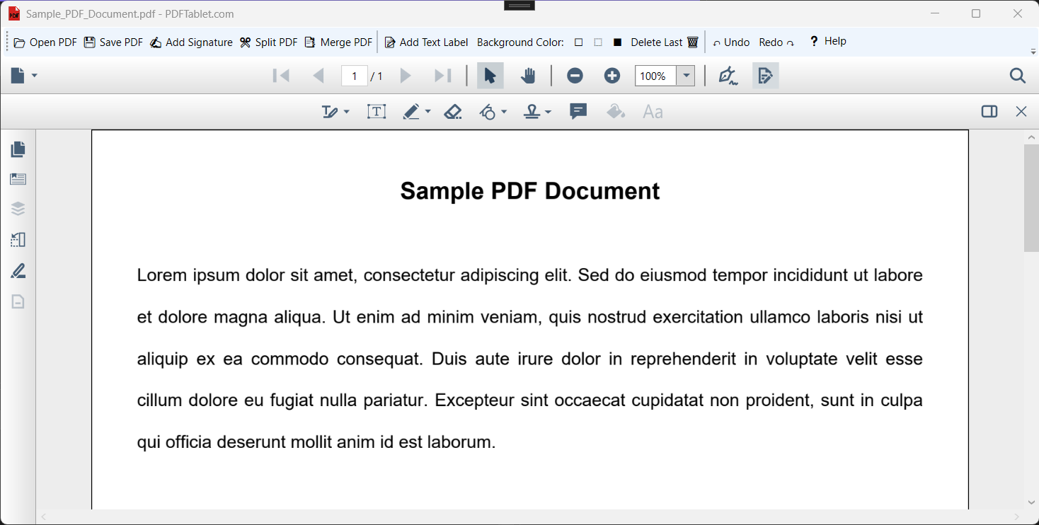 PDFTablet Screenshot